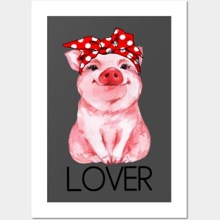 Pig Bandana. Posters and Art